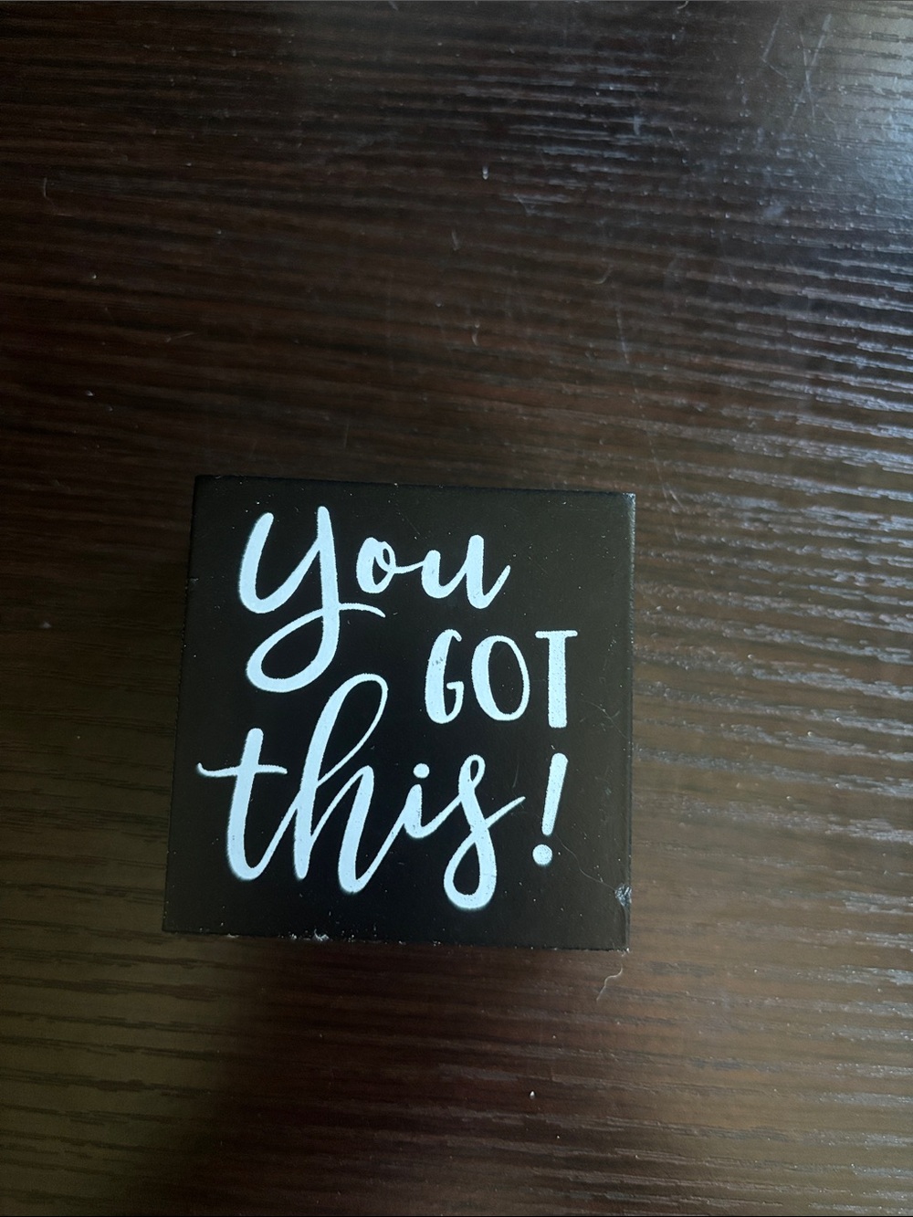 Black 'You Got This!' Decorative Block Sign - Home Party Supplies